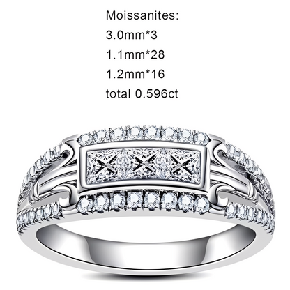 Bague Mariage Homme Moissanite D Color VVS1 - Kevin