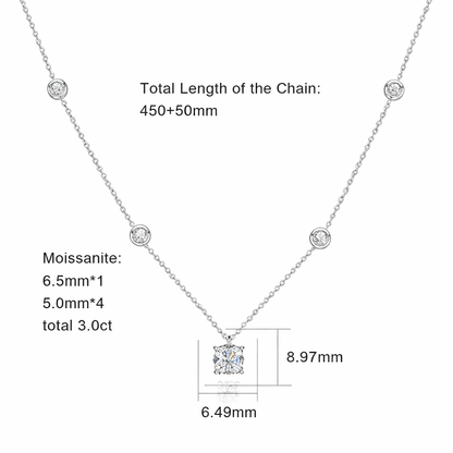 Pendentifs Femme Moissanite D Color VVS1 - Eulalie