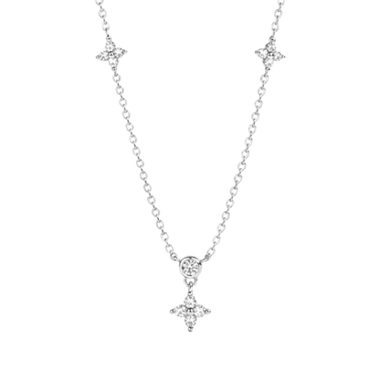 Pendentifs Femme Moissanite D Color VVS1 - Trèfle