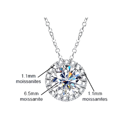 Pendentifs Femme Moissanite D Color VVS1 - Junon
