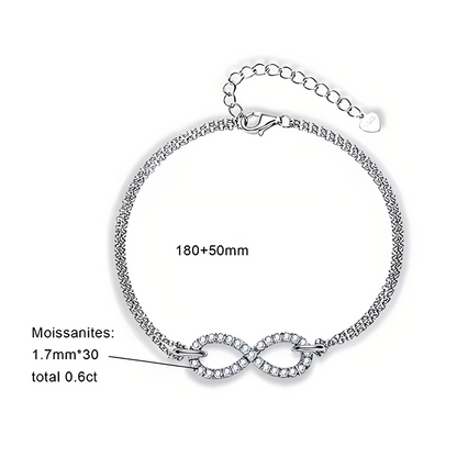 Bracelets Femme Moissanite D Color VVS1 - Infini