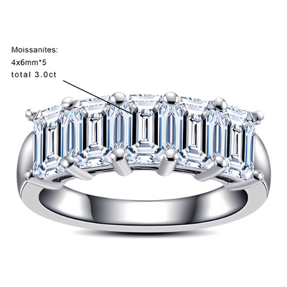 Bague de Mariage Moissanite D Color VVS1 - Alice