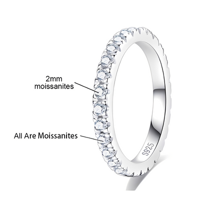Bague Mariage Moissanite D Color VVS1 - Constance