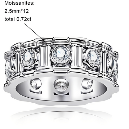 Alliance de Mariage Femme Moissanite D Color VVS1 - Iris