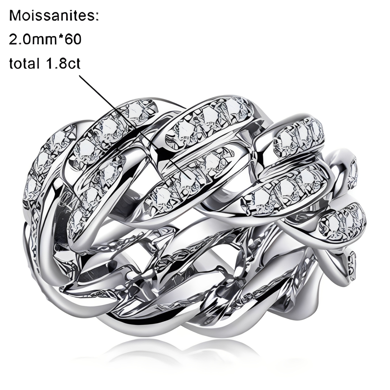 Bague Mariage Moissanite D Color VVS1 - Lia