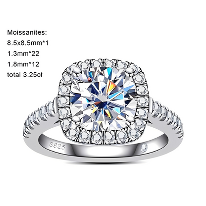 Bague de Fiançailles Femme Moissanite D Color VVS1 - Jade