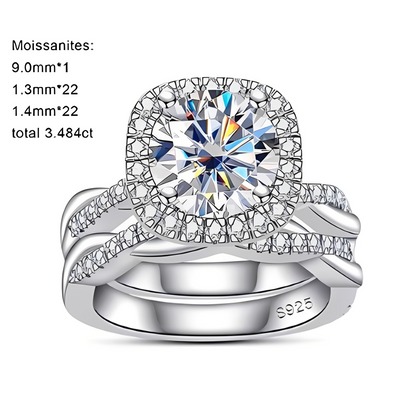 Bague de Fiançailles Femme Moissanite D Color VVS1 - Albane