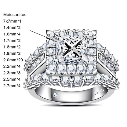Bague de Fiançailles Femme Moissanite D Color VVS1 - Alexina