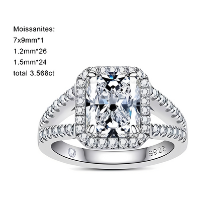 Bague de Fiançailles Moissanite D Color VVS1 - Aloïse