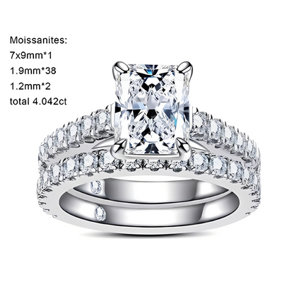 Bague de Fiançailles Moissanite D Color VVS1 - Amandina