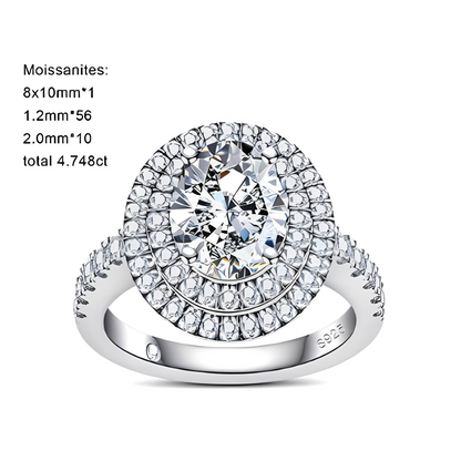Bague de Fiançailles Femme Moissanite D Color VVS1 - Amata