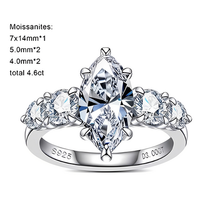 Bague de Fiançailles Femme Moissanite D Color VVS1 - Athéna