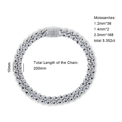 Bracelets Femme Moissanite D Color VVS1 - Hip Hop