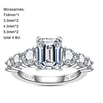 Bague de Fiançailles Moissanite D Color VVS1 - Alessa