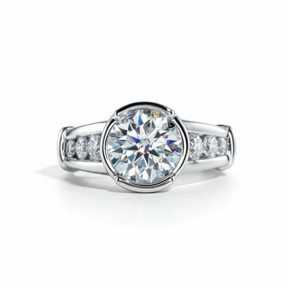 Bague de Fiançailles Femme Moissanite D Color VVS1 - Constance