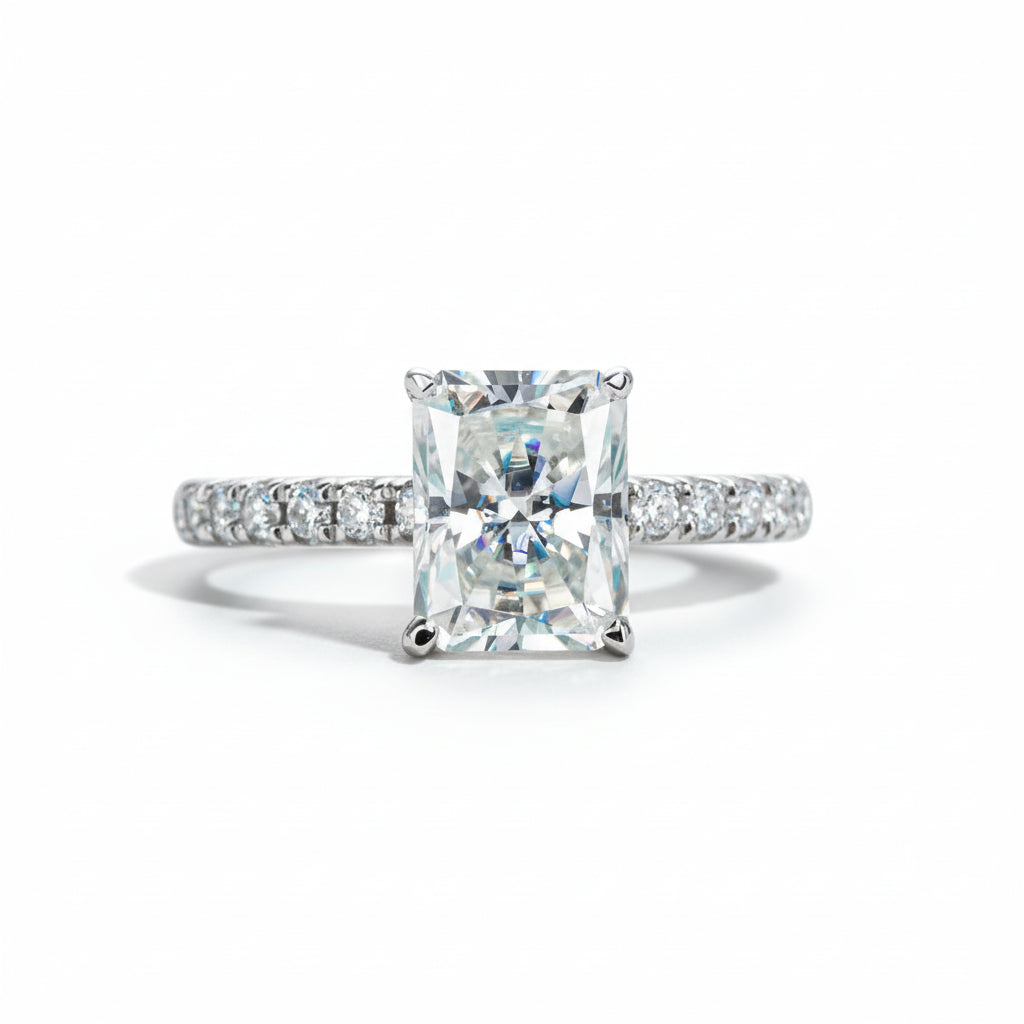 Bague de Fiançailles Femme Moissanite D Color VVS1 - Amandina