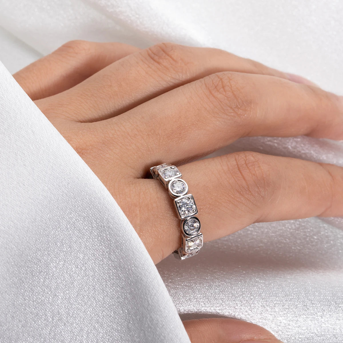 Bague Mariage Moissanite D Color VVS1 - Zoé