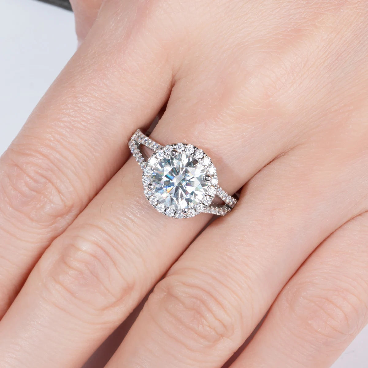 Bague de Fiançailles Femme Moissanite D Color VVS1 - Améline