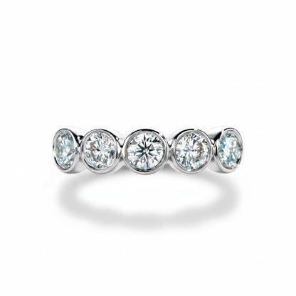 Alliance Mariage Moissanite D Color VVS1 - Anna