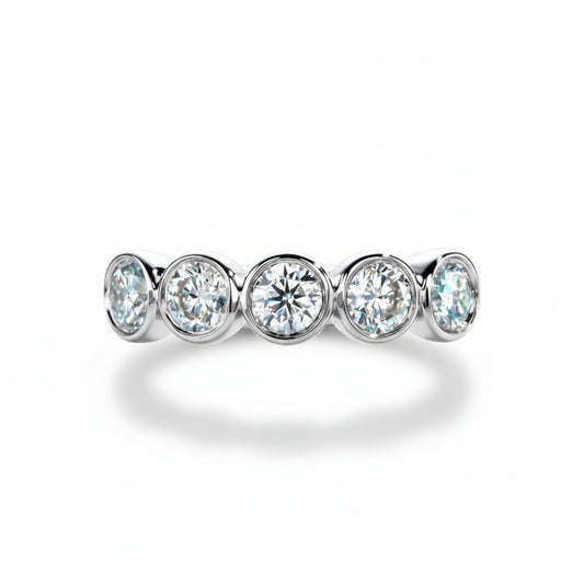 Alliance Mariage Moissanite D Color VVS1 - Anna
