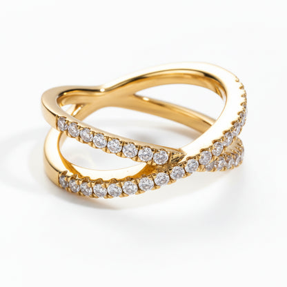 Alliance de Mariage Femme Moissanite D Color VVS1 - Sol