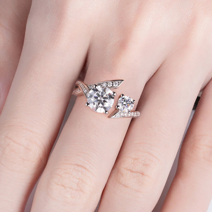 Bague de Fiançailles Moissanite D Color VVS1 - Allegra