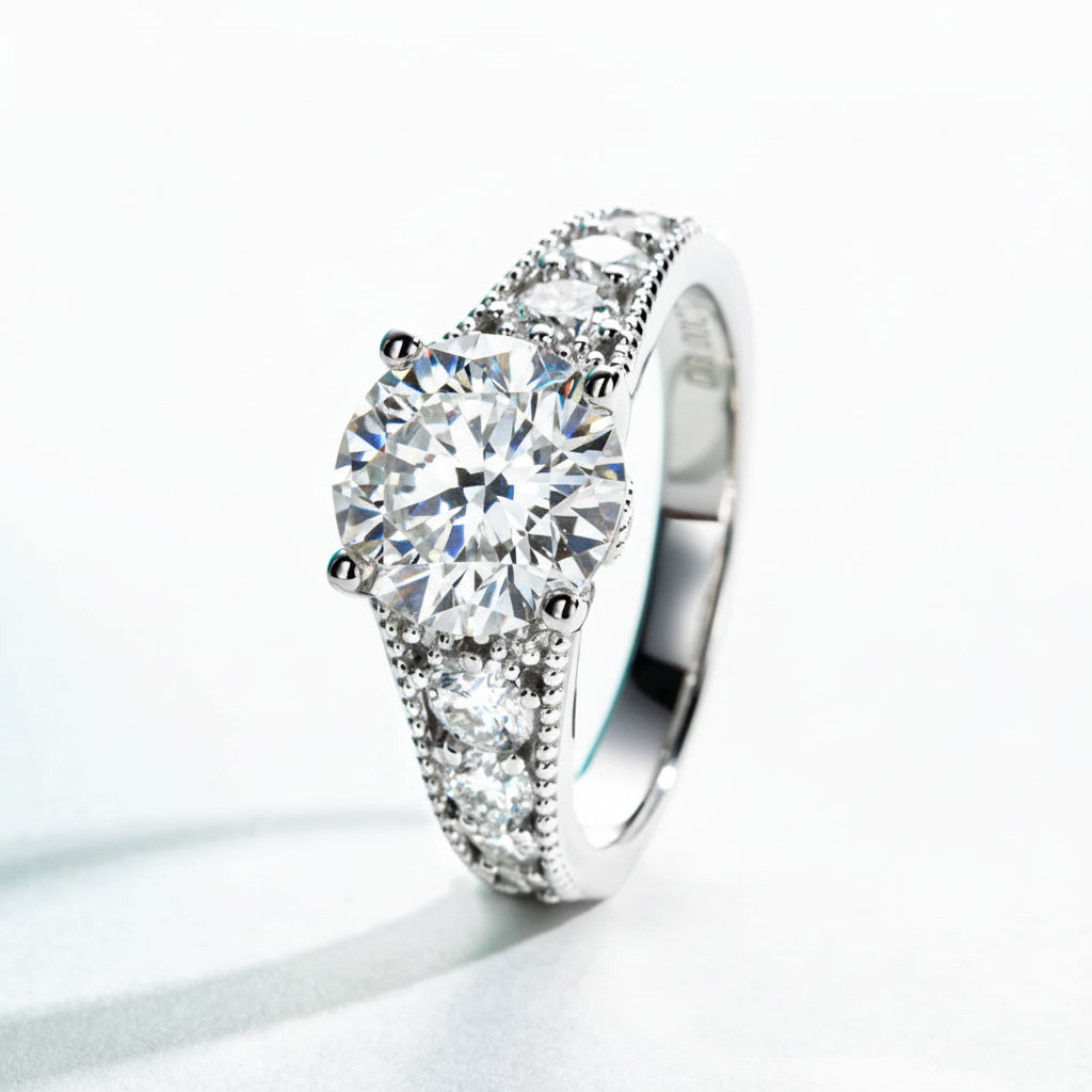 Bague de Fiançailles Moissanite D Color VVS1 - Cindy