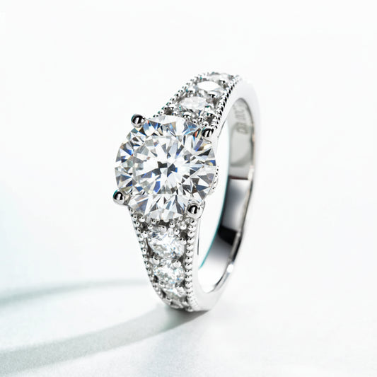 Bague de Fiançailles Moissanite D Color VVS1 - Cindy