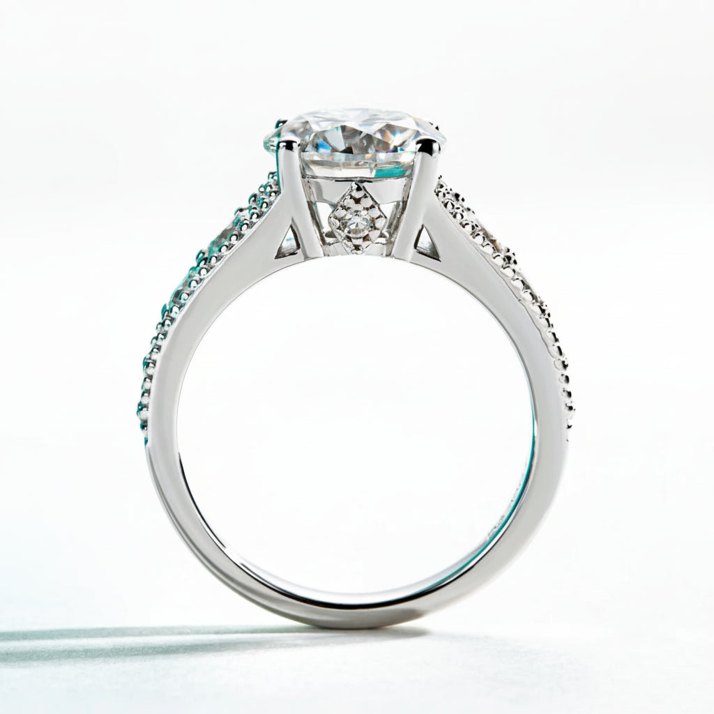 Bague de Fiançailles Moissanite D Color VVS1 - Cindy