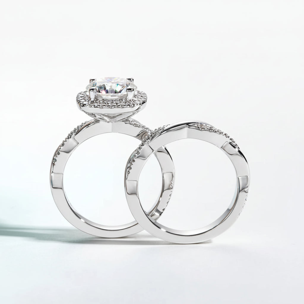 Bague de Fiançailles Femme Moissanite D Color VVS1 - Albane