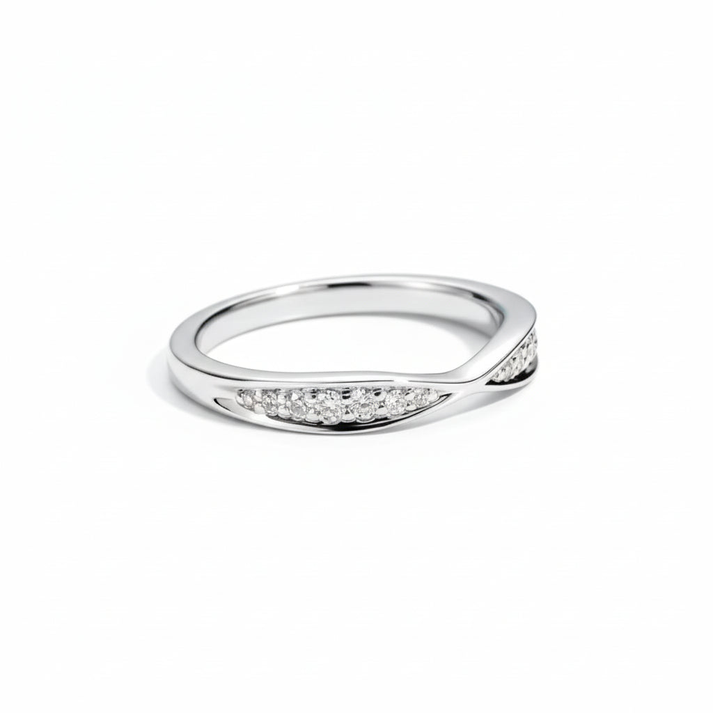 Bague Mariage Moissanite D Color VVS1 - Rose