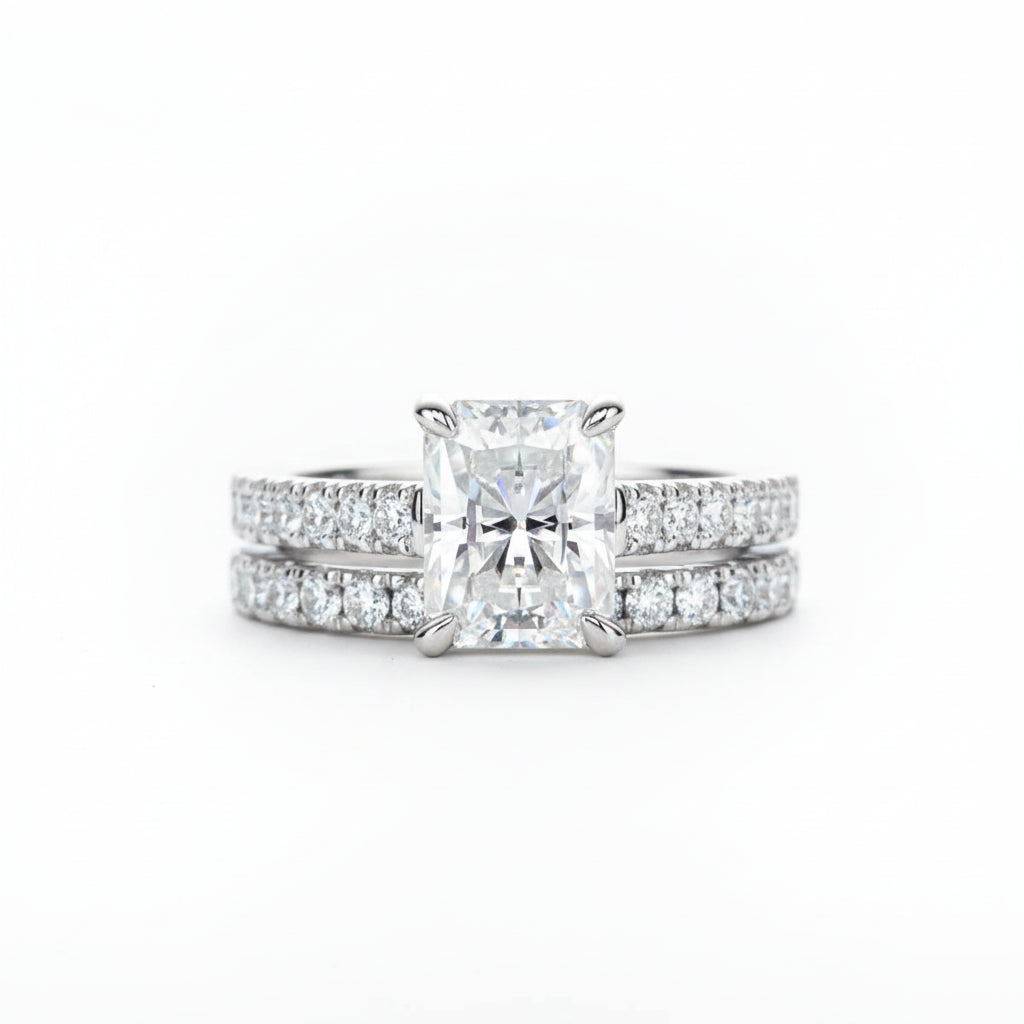 Bague de Fiançailles Moissanite D Color VVS1 - Amandina