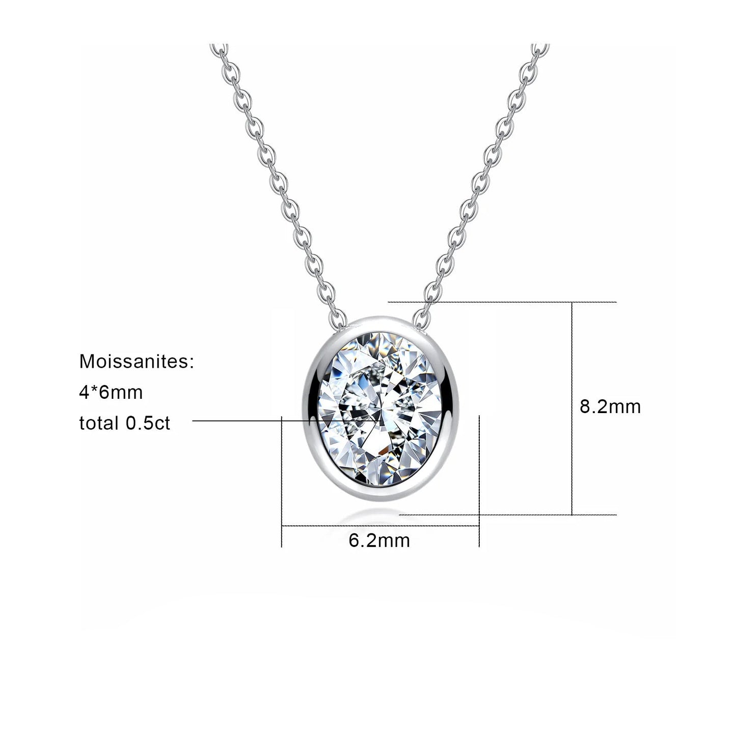 Colliers Moissanite D Color VVS1 - Bérénice