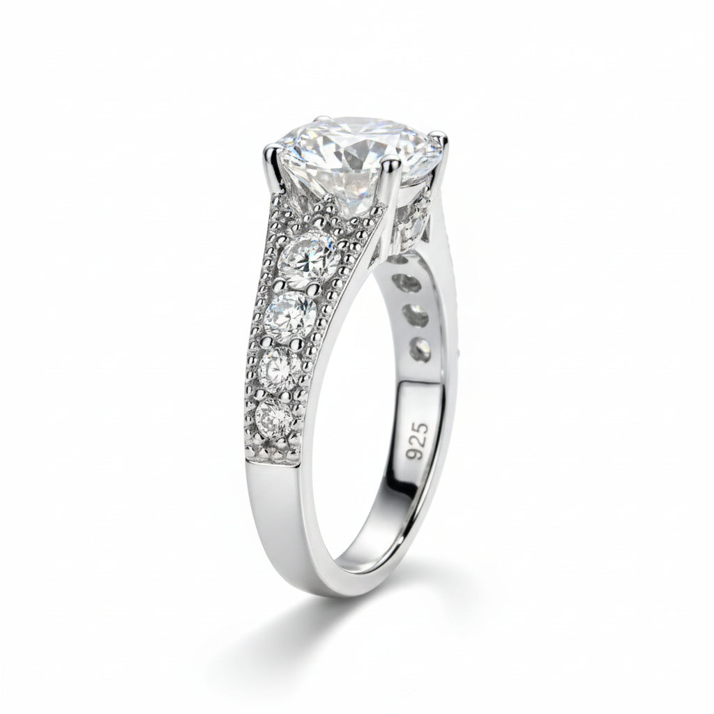 Bague de Fiançailles Moissanite D Color VVS1 - Cindy