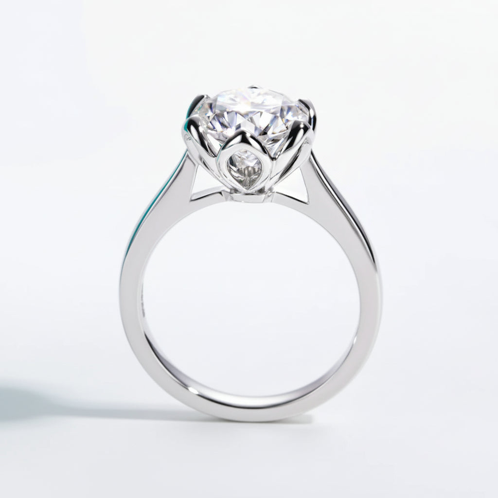 Bague de Fiançailles Moissanite D Color VVS1 - Alcina