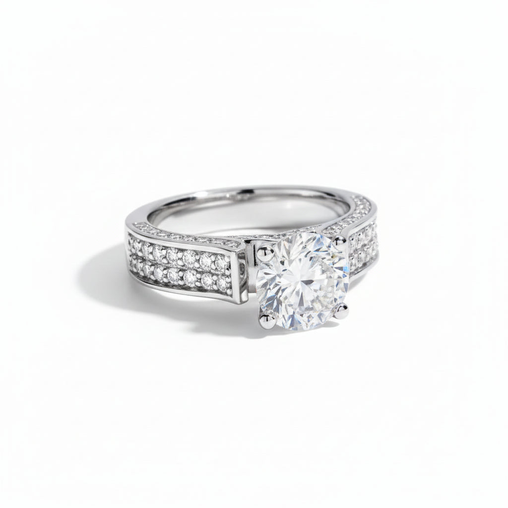 Bague de Fiançailles Femme Moissanite D Color VVS1 - Amabel