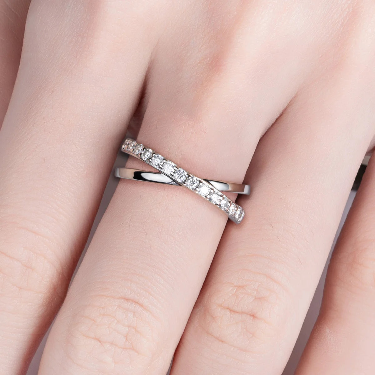Alliance Mariage Moissanite D Color VVS1 - Ada