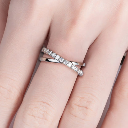Alliance Mariage Moissanite D Color VVS1 - Ada