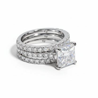 Bague de Fiançailles Femme Moissanite D Color VVS1 - Iris