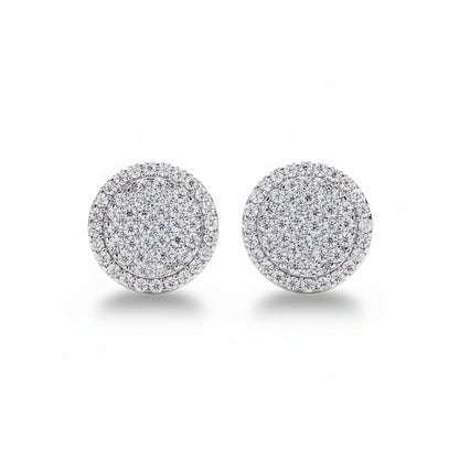 Boucles D'oreilles Ronde Moissanite D Color VVS1 - Hip Hop