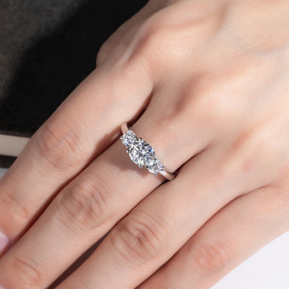Bague de Fiançailles Moissanite D Color VVS1 - Camille