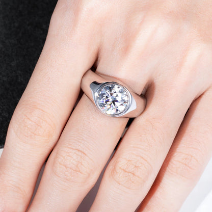 Bague Mariage Homme Moissanite D Color VVS1 - Alex