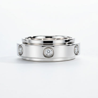 Alliance Mariage Moissanite D Color VVS1 - Victoire