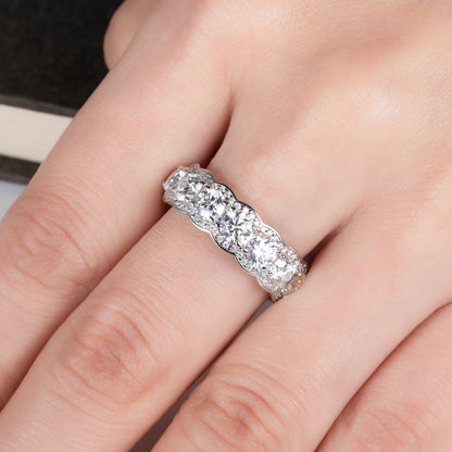 Bague de Mariage Moissanite D Color VVS1 - Marguerite