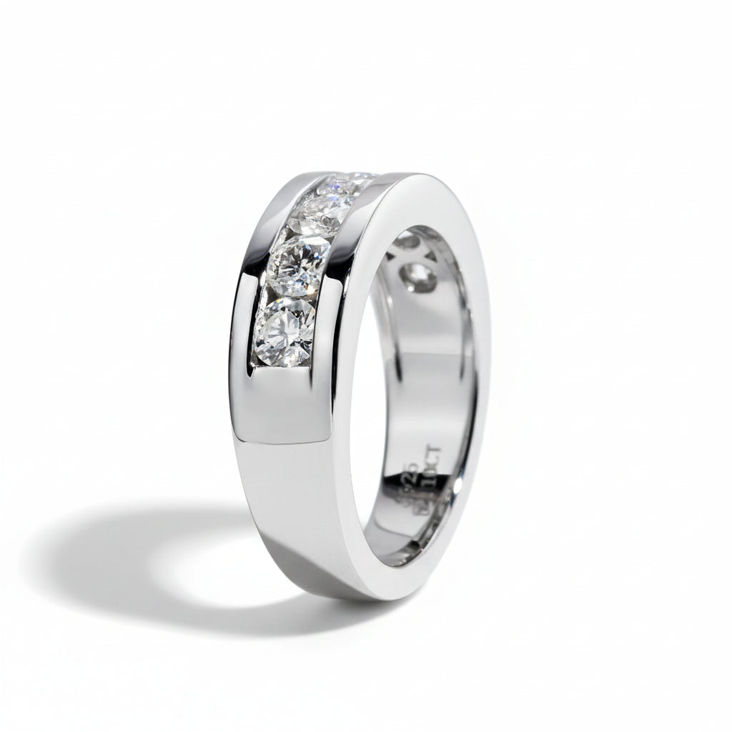 Bague Mariage Moissanite D Color VVS1 - Agathe