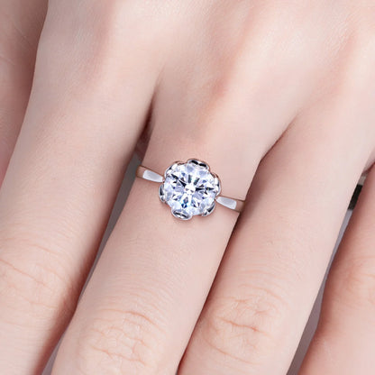 Bague de Fiançailles Moissanite D Color VVS1 - Alcina