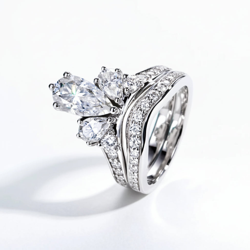 Bague de Fiançailles Moissanite D Color VVS1 - Anaya