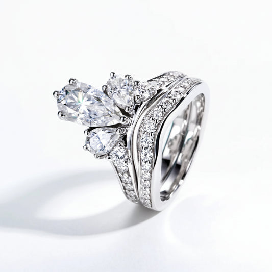 Bague de Fiançailles Moissanite D Color VVS1 - Anaya