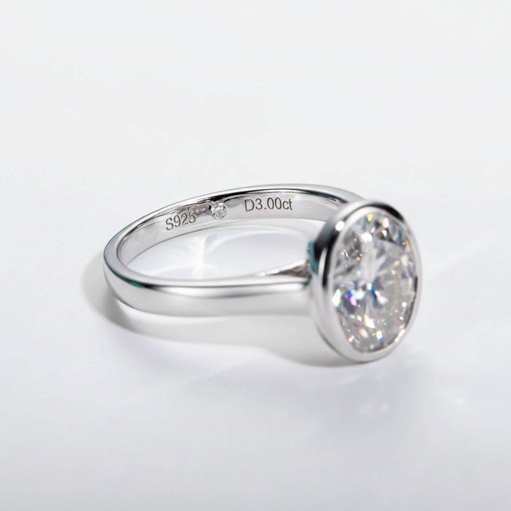 Bague de Fiançailles Femme Moissanite D Color VVS1 - Charlotte