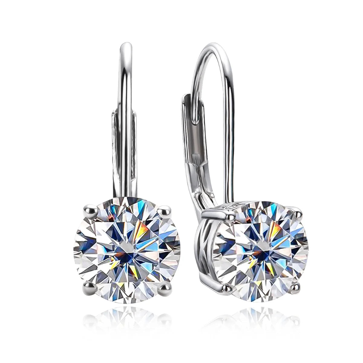 Boucles D'oreilles Pendante Moissanite D Color VVS1 -  Calypso